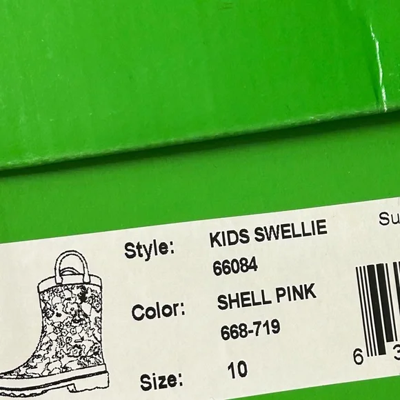 Lilly Pulitzer Kids Swellie Rain Boots Size 10 New In Box - Picture 6 of 6